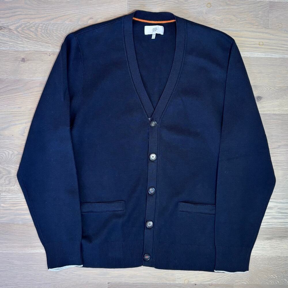 NWOT Jack Spade Warren Street NY Cotton Cardigan Buttoned Navy Men Size XXL